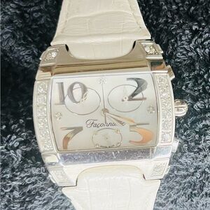 Faconnable White and Silver Watch
